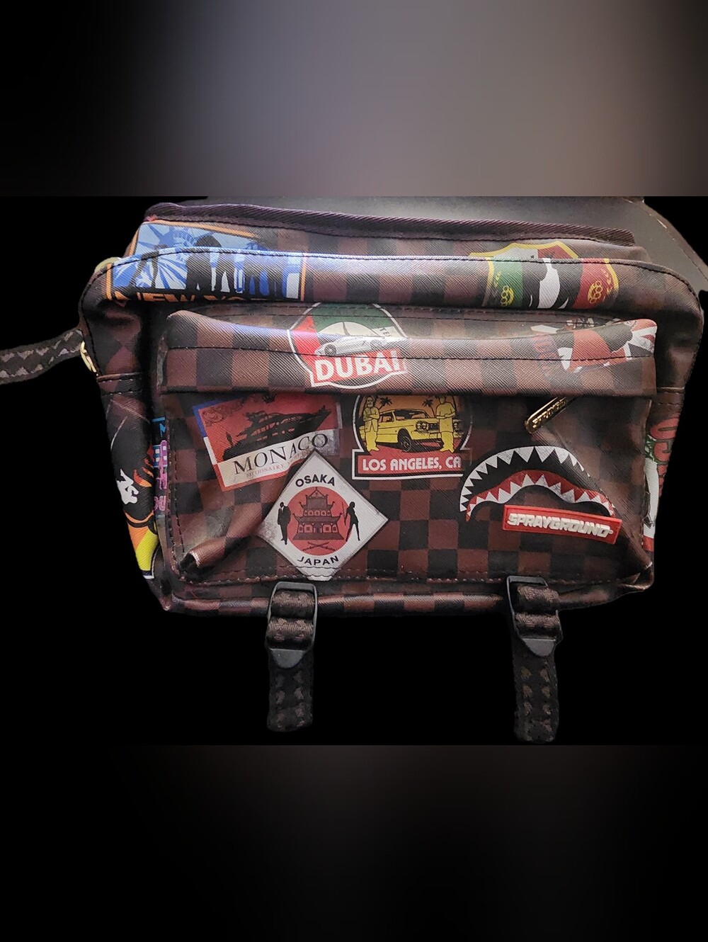 SPRAYGROUND GLOBAL MOGUL CARGO CROSSBODY (RARE)